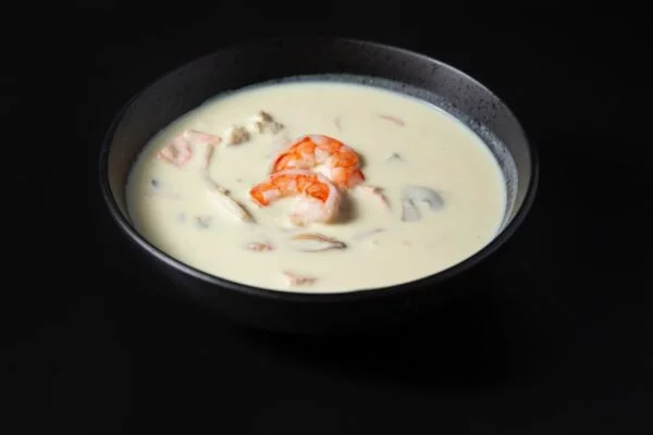 Сливочный суп из морепродуктов